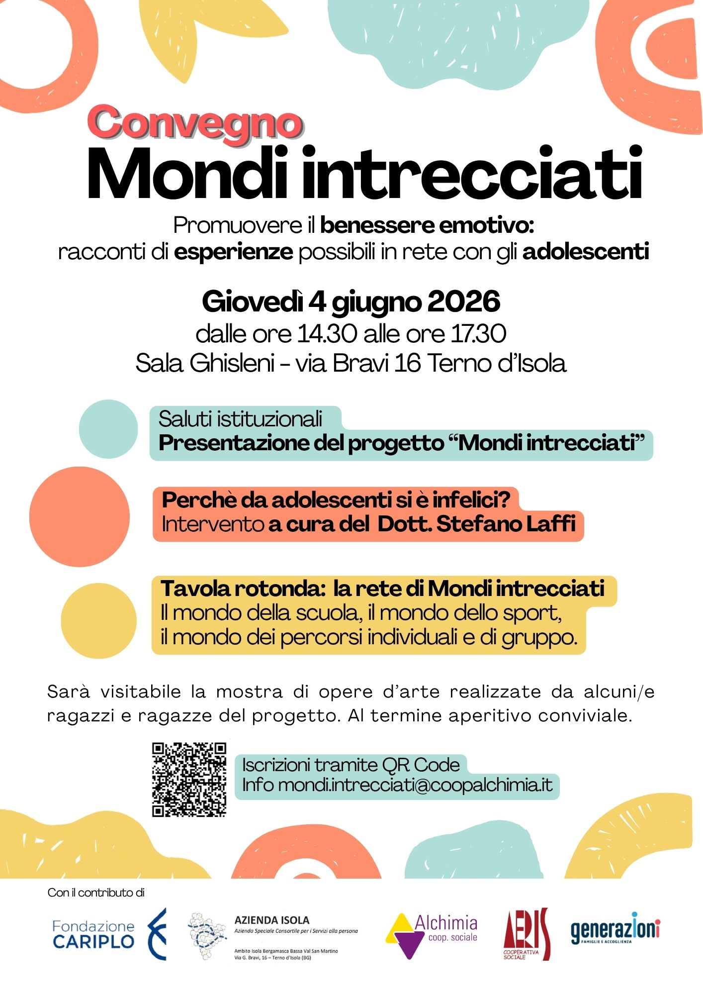 immagine di Convegno - Mondi intrecciati - promuovere il benessere emotivo: racconti di esperienze possibili in rete con gli adolescenti