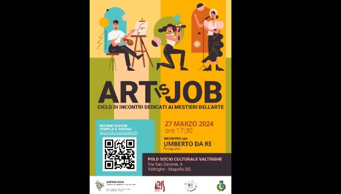 ART IS JOB: ciclo di incontri dedicati ai mestieri dell'arte