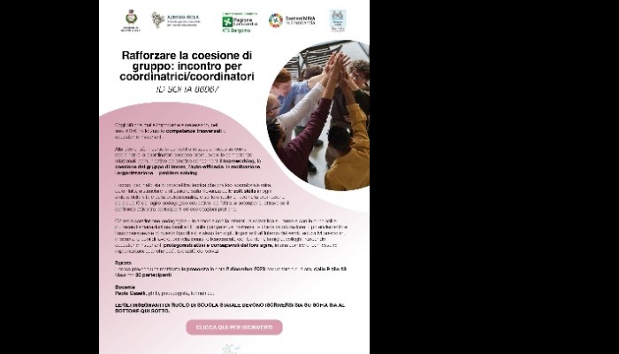 Percorso di formazione: Rafforzare la coesione di gruppo