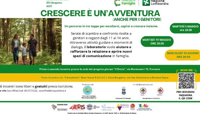 CRESCERE E' UN'AVVENTURA (ANCHE PER I GENITORI)
