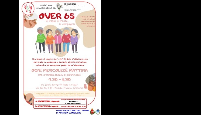 Caffè sociale «Over 65» dell'Associazione Di passo in passo Bando Associazioni 2025