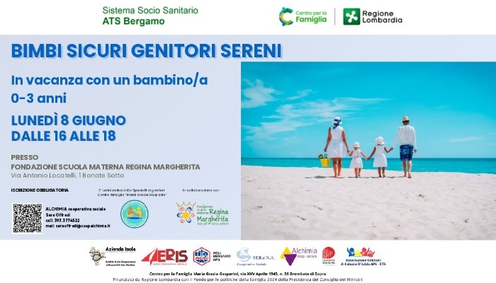 immagine di Bimbi sicuri genitori sereni: in vacanza con un bambino/a 0-3 anni
