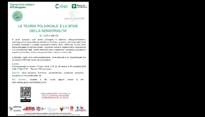 immagine di LA TEORIA POLIVAGALE E LE SFIDE DELLA SENSORIALITA’ - ID SOFIA 105133