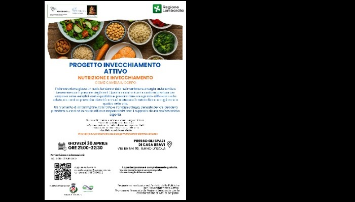 PROGETTO INVECCHIAMENTO ATTIVO NUTRIZIONE E INVECCHIAMENTO: COME CAMBIA IL CORPO
