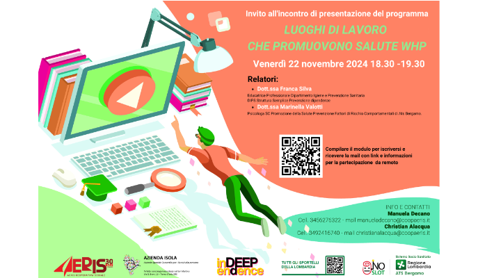 Presentazione del programma LUOGHI DI LAVORO CHE PROMUOVONO SALUTE WHP