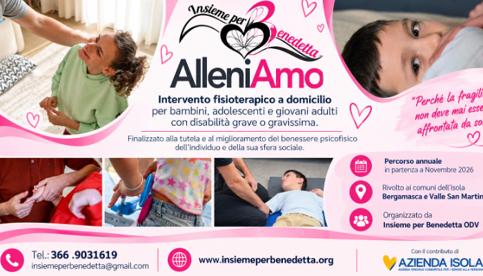 Progetto AlleniAmo dell'Associazione Insieme per Benedetta con il contributo di Azienda Isola per il Bando Associazioni 2026