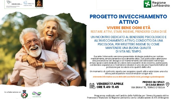 VIVERE BENE OGNI ETÀ RESTARE ATTIVI, STARE INSIEME, PRENDERSI CURA DI SÉ