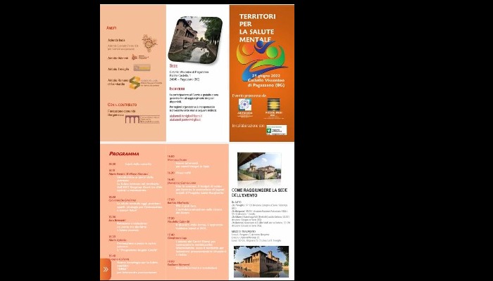 Seminario: Territori per la salute mentale  presso Castello Visconteo di Pagazzano  23 giugno 2022 ore 14